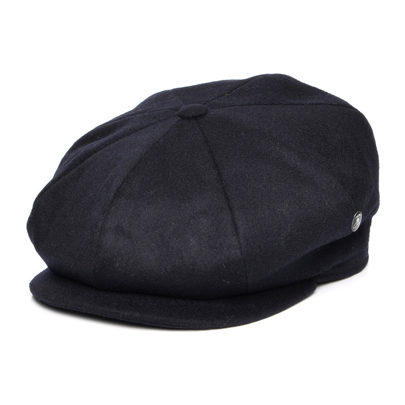 City Sport Loden Wool Deep Fit Newsboy Cap – Navy Blue S