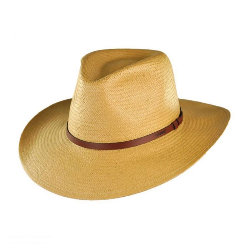 Limestone Toyo Straw Outback Hat SAND S