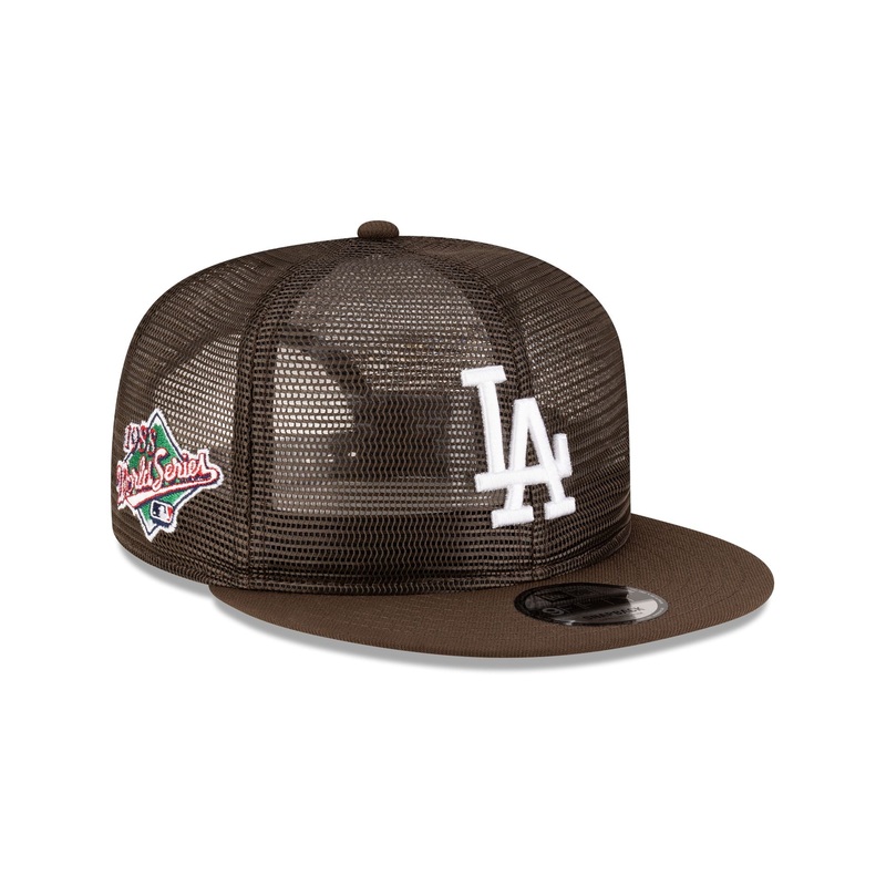 Los Angeles Dodgers Chocolate Mesh 9FIFTY Snapback Hat S/M