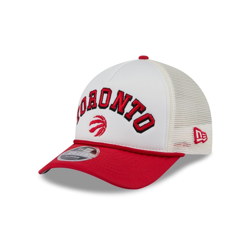 Toronto Raptors Chrome Arch 9FORTY M-Crown A-Frame Trucker Hat One Size