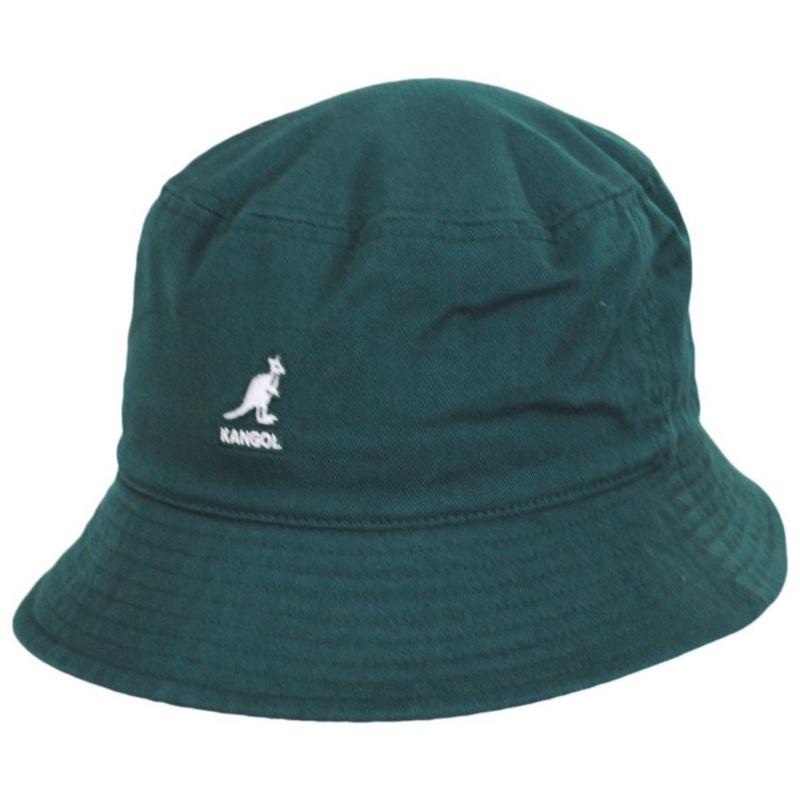 Washed Cotton Bucket Hat – Pine and Starry Blue PINE S