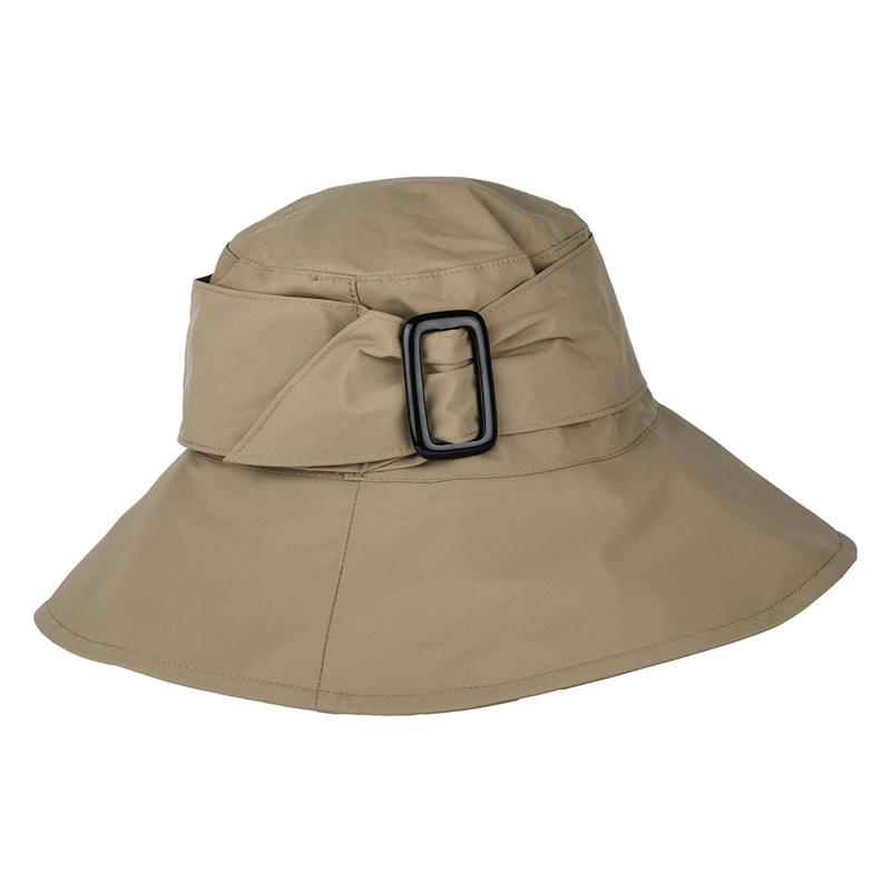 Whiteley Hats Water Resistant Rain Hat with Buckle – Sand Adjustable