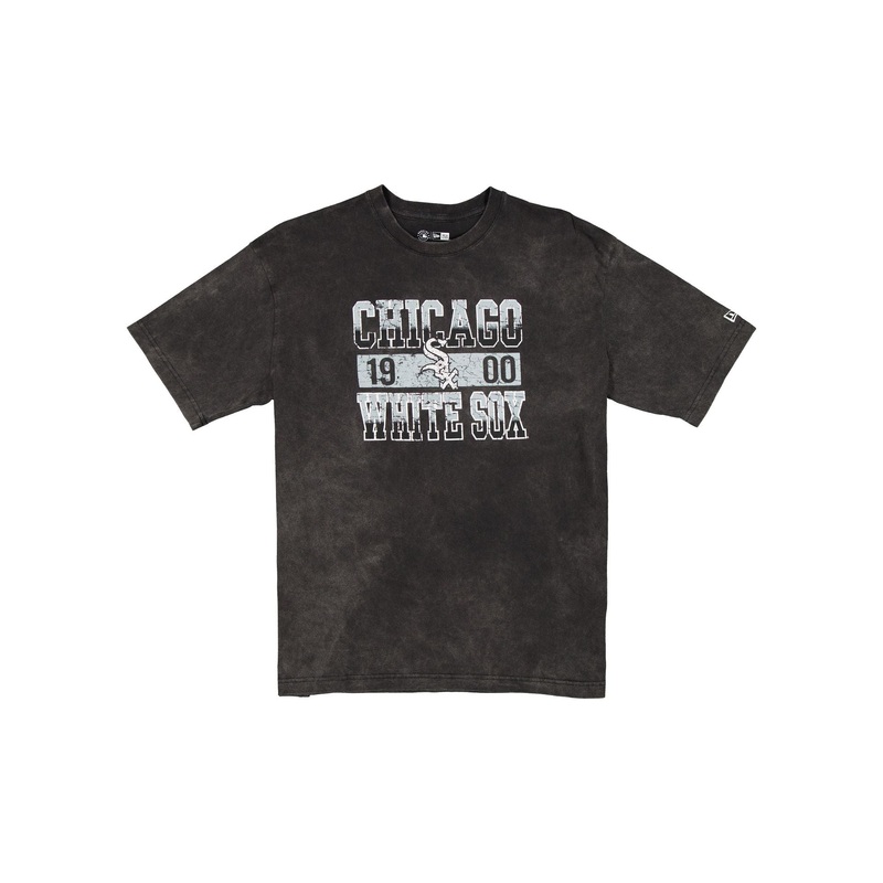 Chicago White Sox Oversized Washed Black T-Shirt S