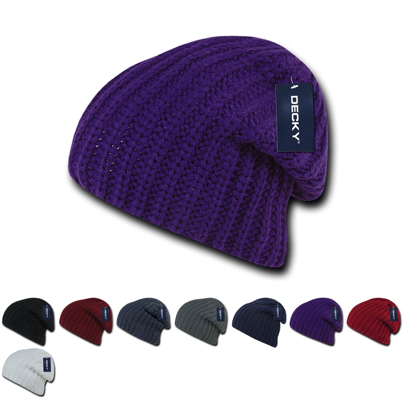 Decky 635 – Cozy Knit Beanie, Knit Cap Black