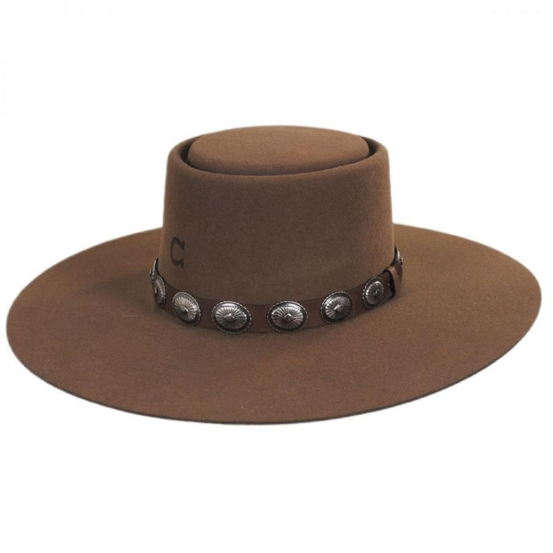High Desert Wool Felt Gambler Hat PECAN S