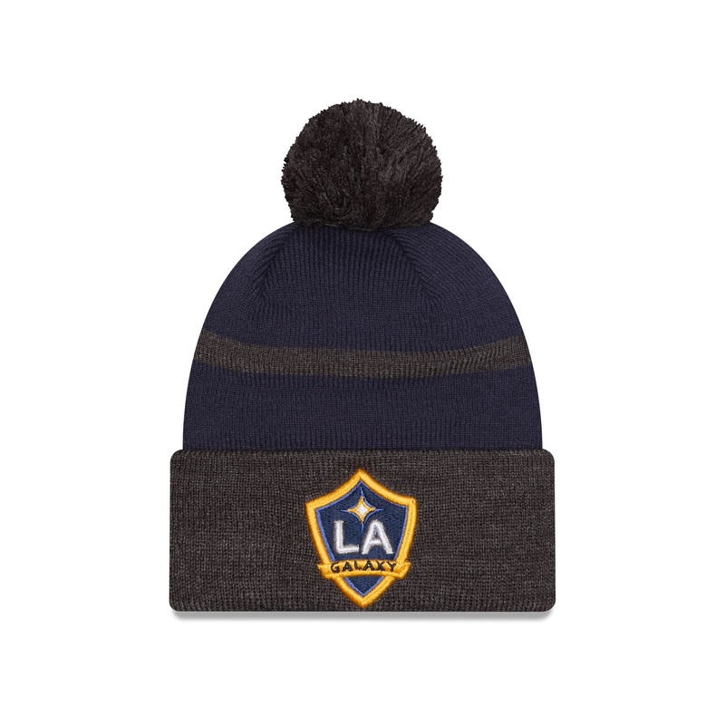 LA Galaxy 2025 MLS Kickoff Pom Knit Hat One Size