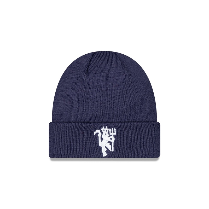 Manchester United Seasonal Navy Cuff Knit Hat One Size