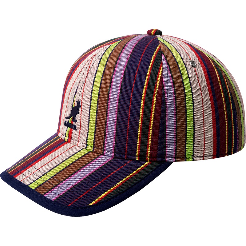 Multi Color Stripe Baseball Preppy Multi 1SFM