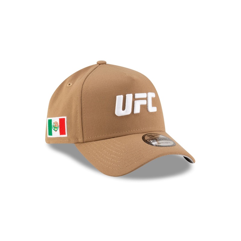 UFC Mexico Khaki 9FORTY A-Frame Snapback Hat One Size