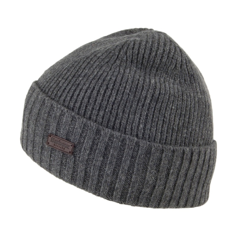 Barbour Hats Carlton Wool Blend Beanie Hat – Grey 1-Size