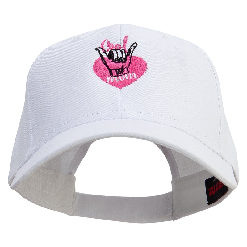 Cool Mom Embroidered Low Profile Cap White One Size