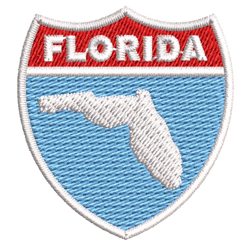Florida Map on Road Sign Florida Map on Road Sign One Size