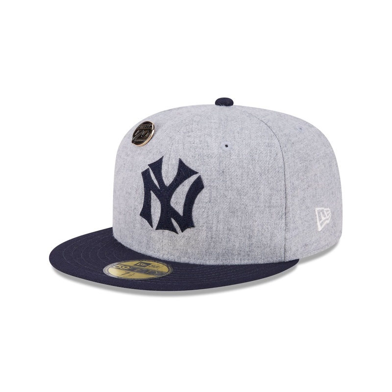 New York Yankees 70th Anniversary Gray 59FIFTY Fitted Hat 7