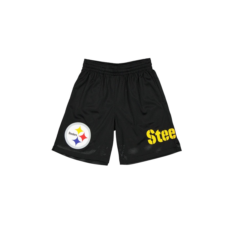 Pittsburgh Steelers Mesh Black Shorts S