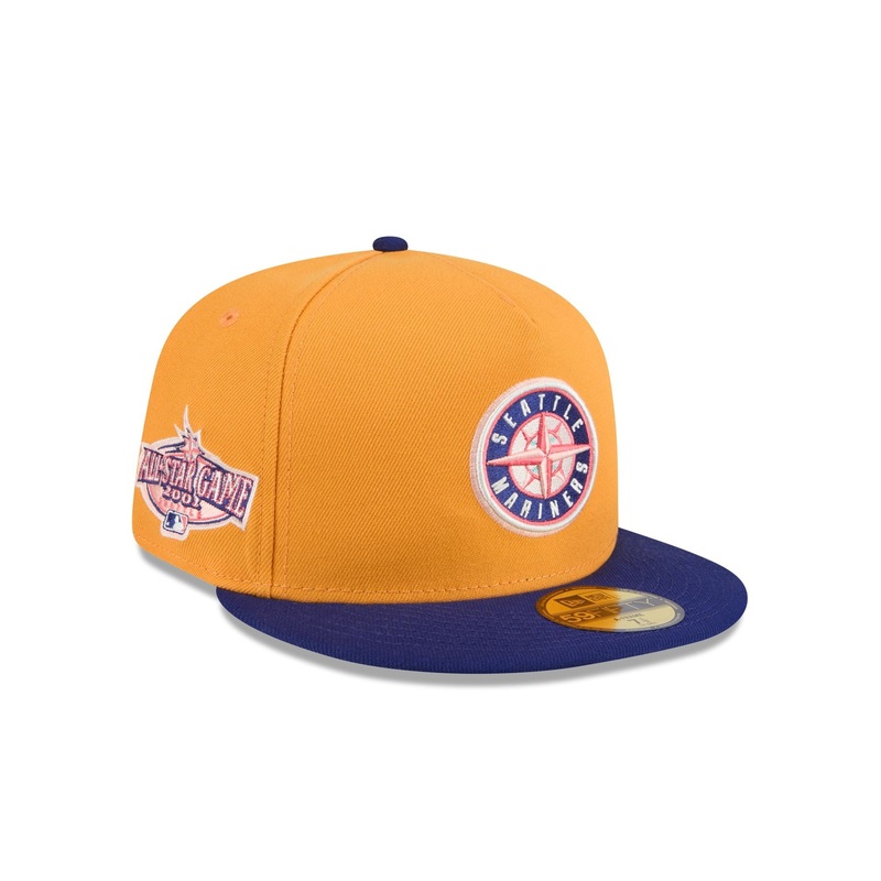 Seattle Mariners Gold 59FIFTY A-Frame Fitted Hat 7