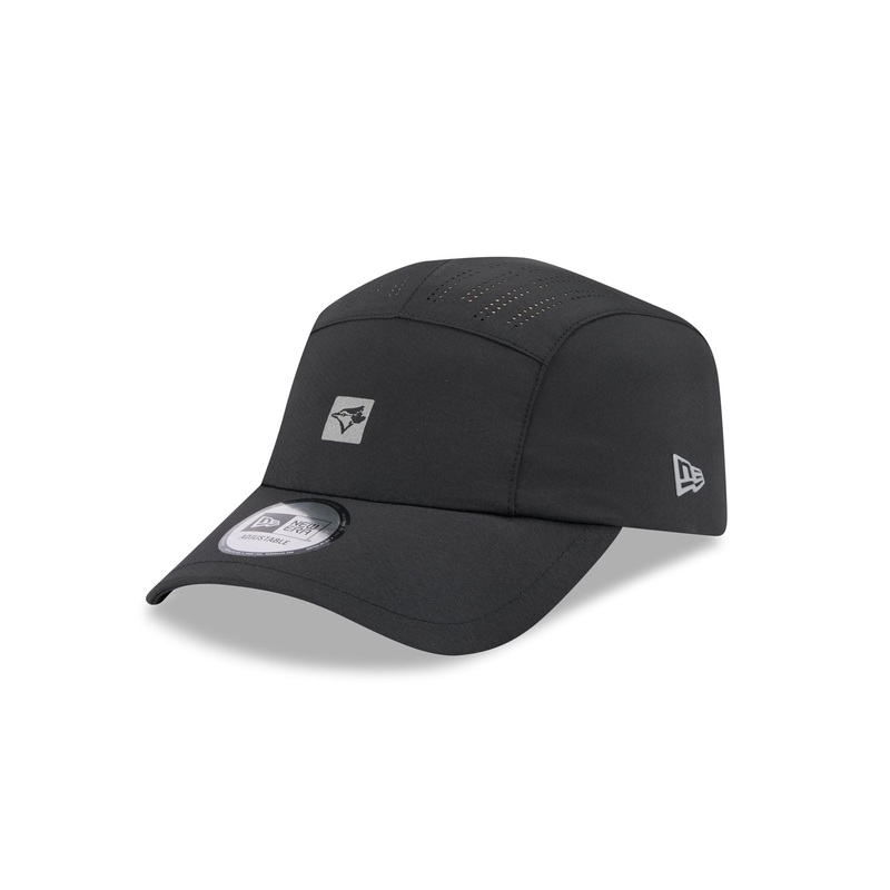 Toronto Blue Jays Black Reflect Runner Adjustable Hat One Size
