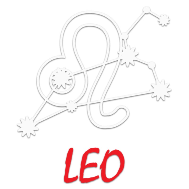 White Red Zodiac Leo Sign Default Title One Size
