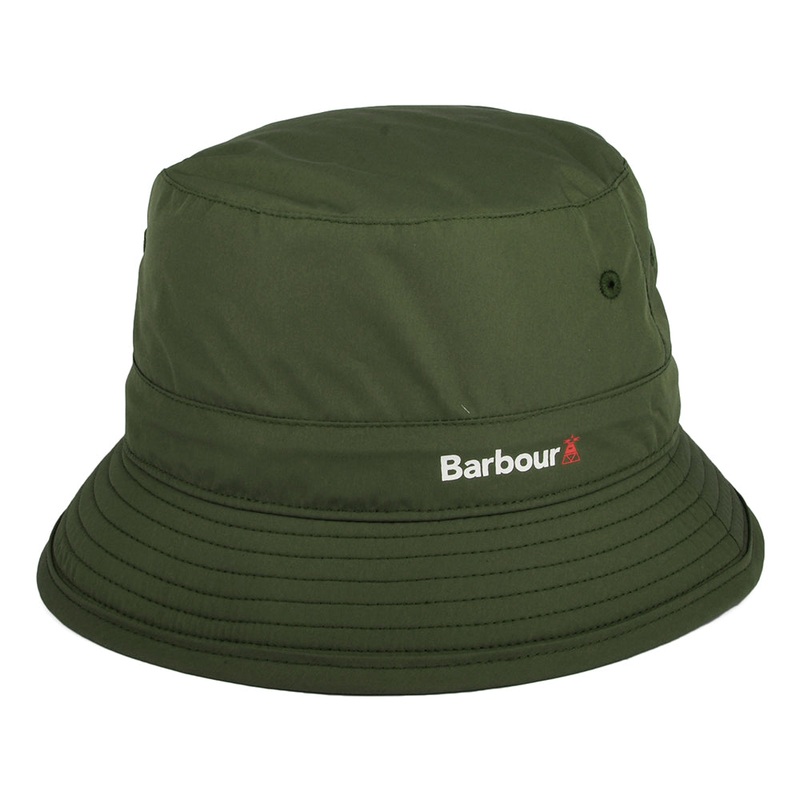 Barbour Hats Baysbarn Showerproof Bucket Hat – Olive S