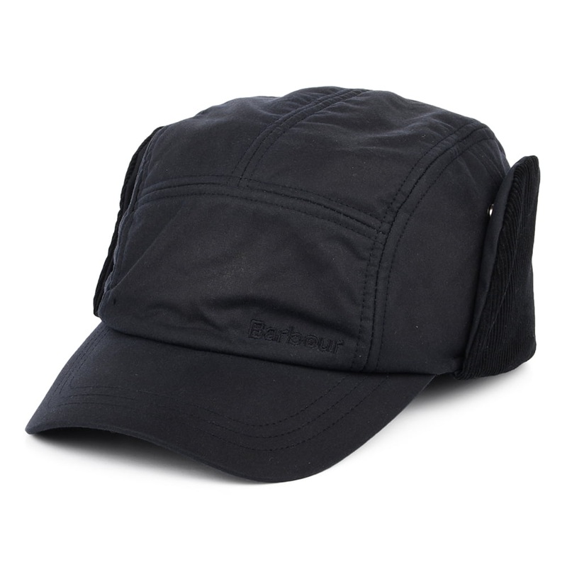 Barbour Hats Dalegarth Hunting Cap with Earflaps – Navy Blue S