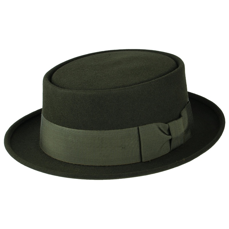 Christys Hats Monk Fur Felt Pork Pie Hat – Forest 55