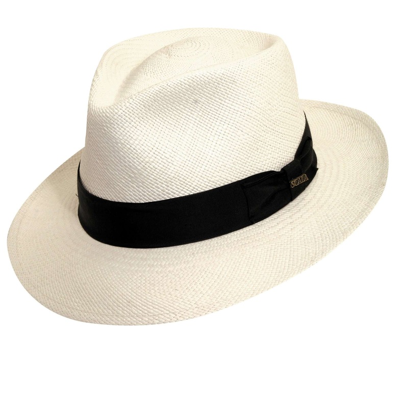 Hot Springs White Panama Hat – Scala Hats for Men Ivory Small