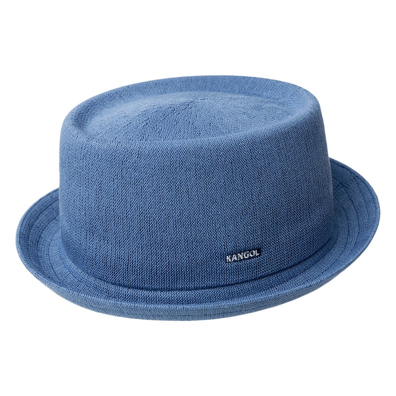 Kangol Bamboo Mowbray Pork Pie Hat – Denim Blue S