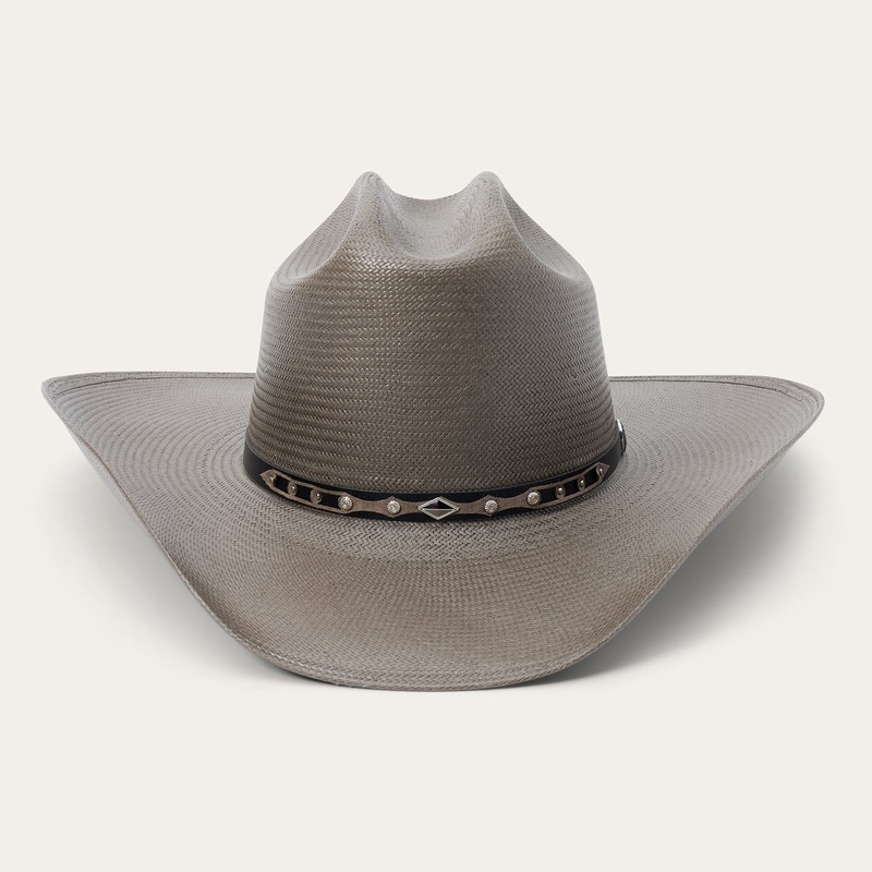 Kenton 10X Straw Cowboy Hat Grey 6 3/4