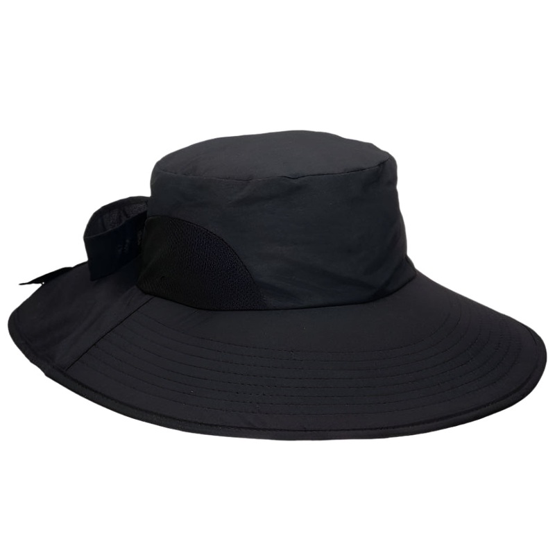 Large Bill Trail Hat with Sun Shade and Floatable Brim – Scala Hats Ivory S/M
