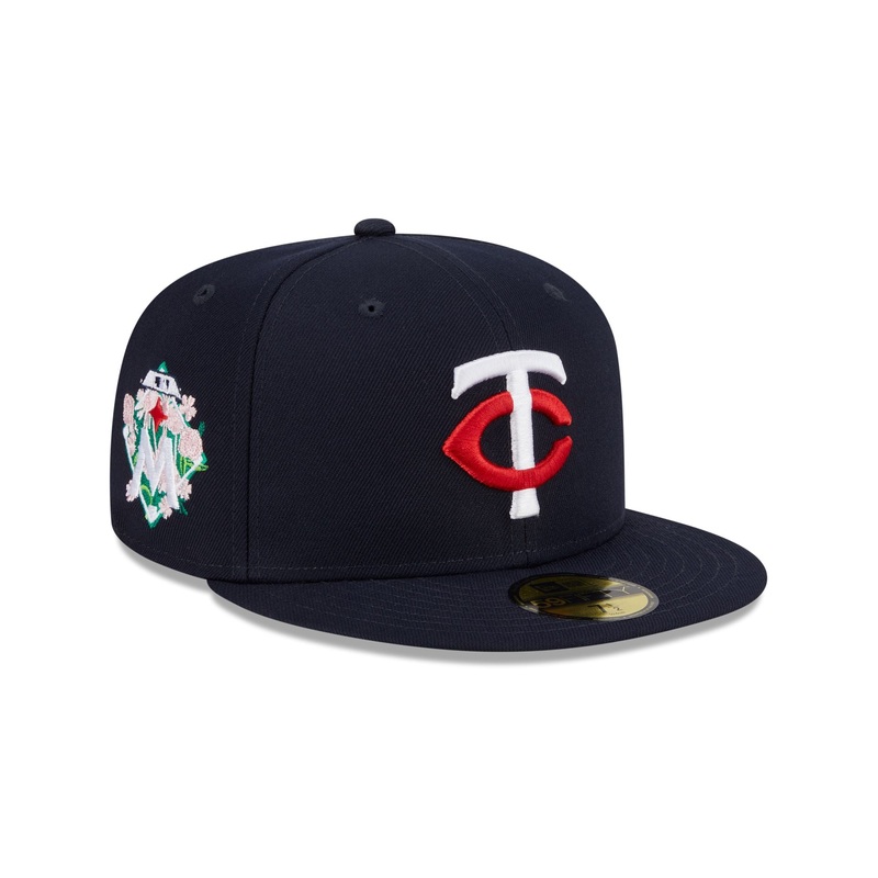 Minnesota Twins Floral Undervisor 59FIFTY Fitted Hat 7