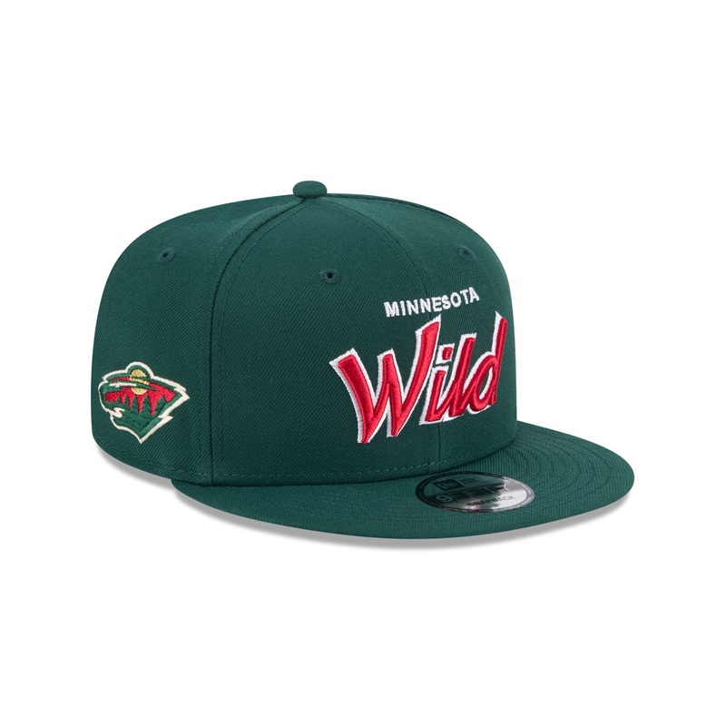 Minnesota Wild Script 9FIFTY Snapback Hat One Size