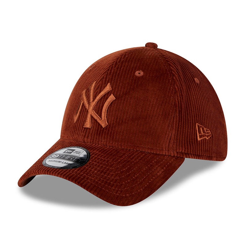 New Era 39THIRTY New York Yankees Baseball Cap – MLB Wide Cord – Bark Small/Medium