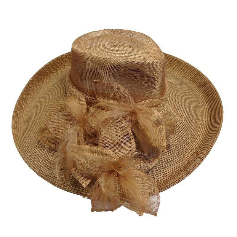 Sinamay Fedora Crown Fancy Hat Red