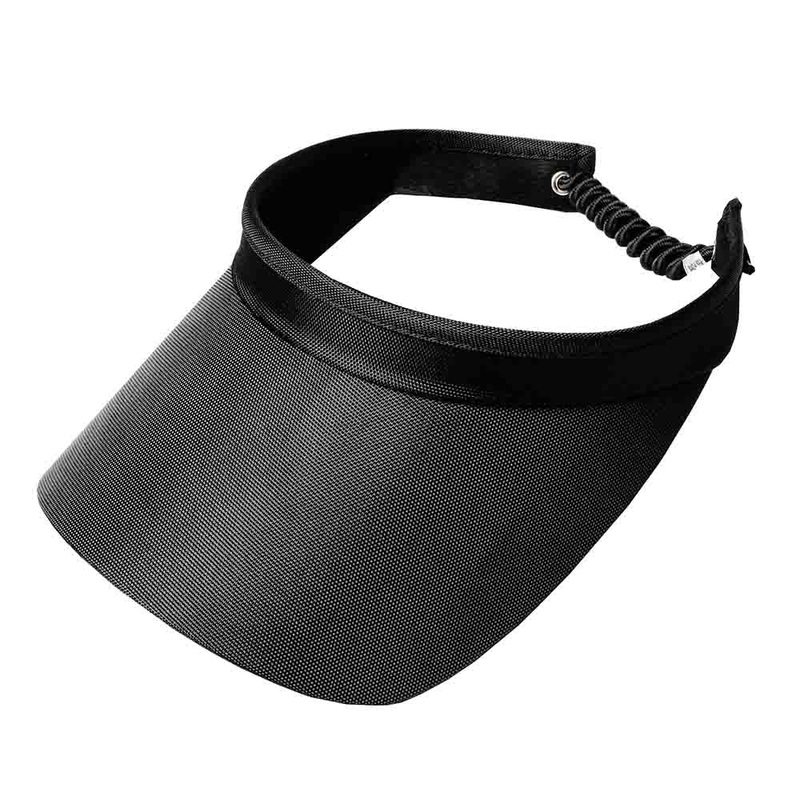Solid Color Golf Sun Visor with Coil Lace – GloveIt Golf Hats Black