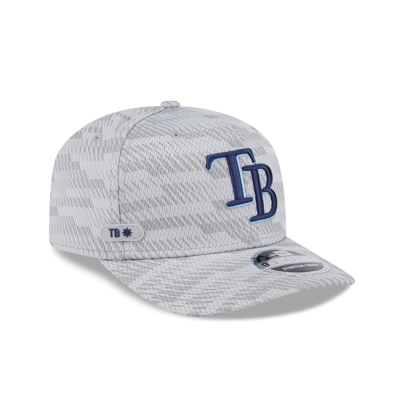 Tampa Bay Rays 2025 Clubhouse Gray 9SEVENTY Stretch-Snap Hat One Size