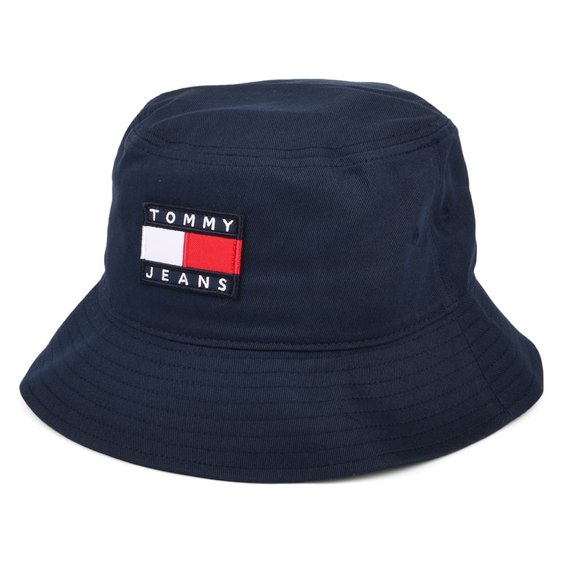 Tommy Hilfiger Hats TJM Heritage Bucket Hat – Navy Blue 1-Size