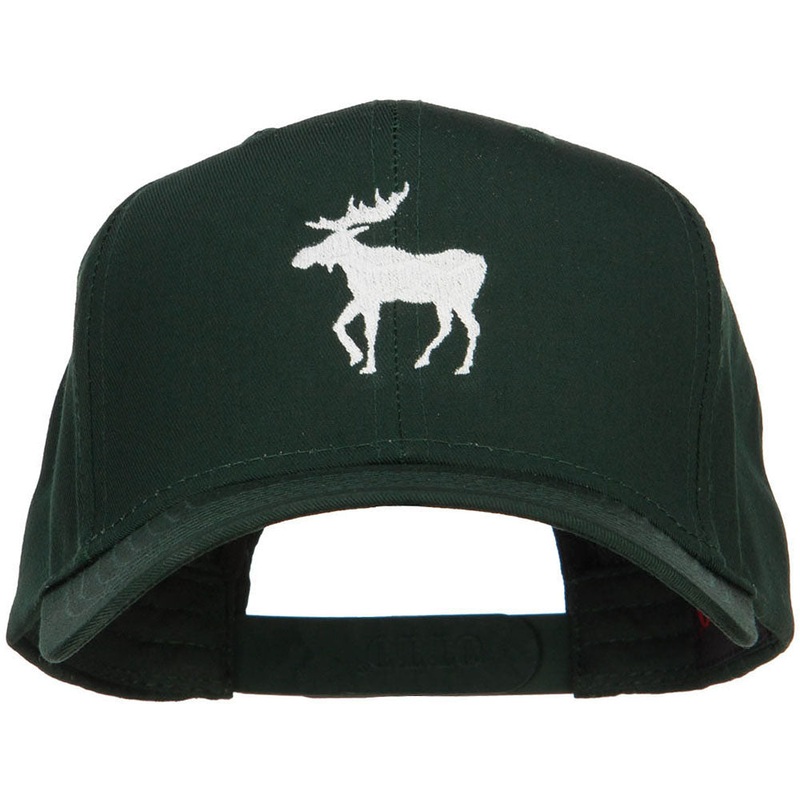 American Moose Embroidered Twill Cap Dk Green One Size