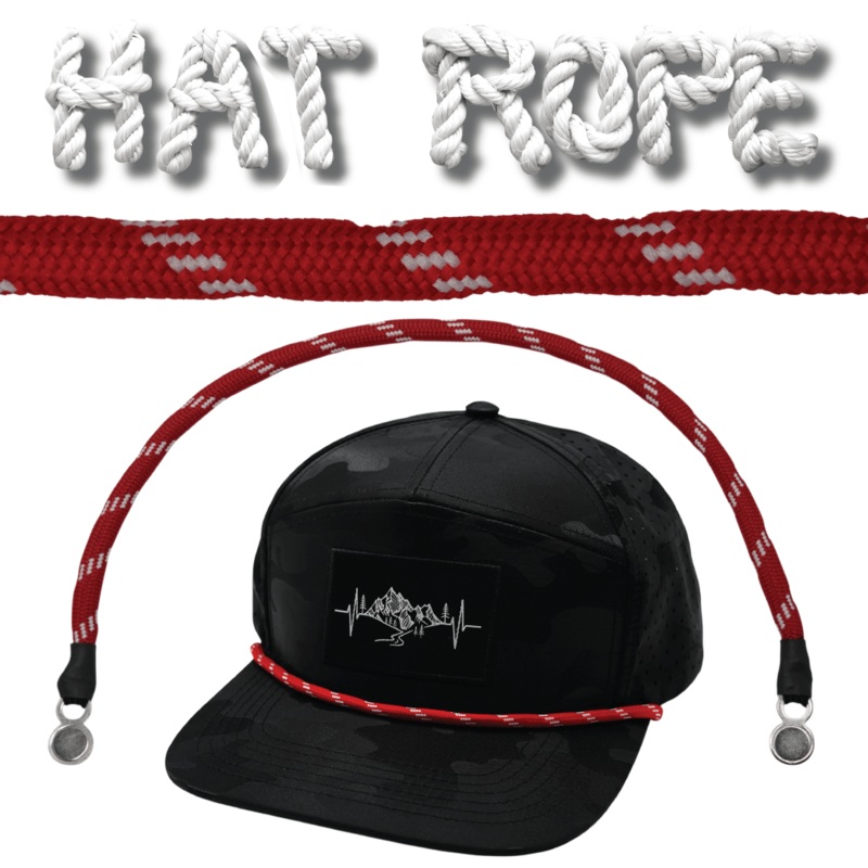 Hat Rope – Red / White – Dash