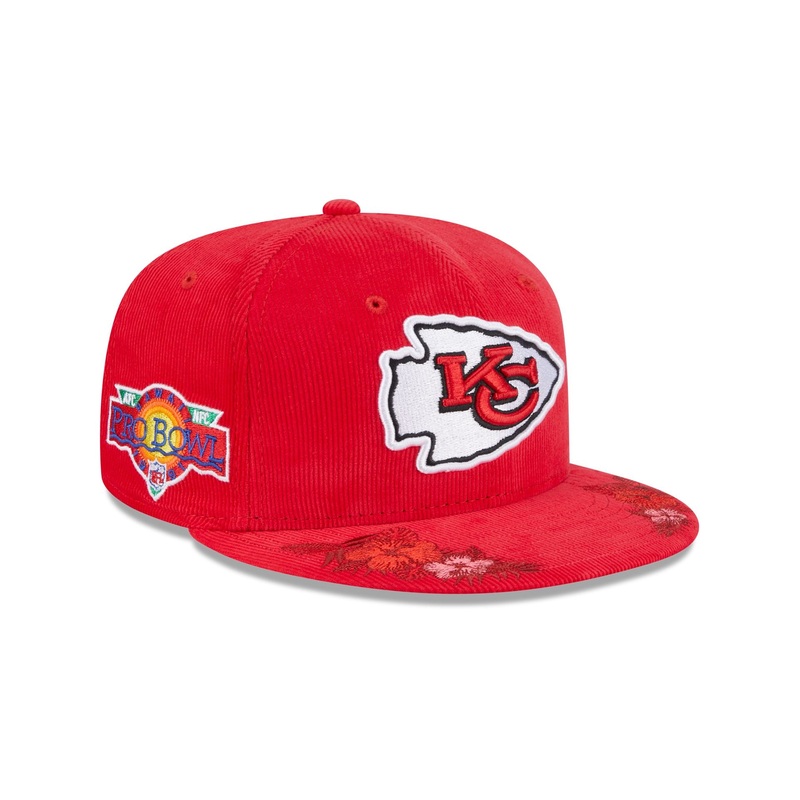 Just Caps Floral Corduroy Kansas City Chiefs 59FIFTY Fitted Hat 7
