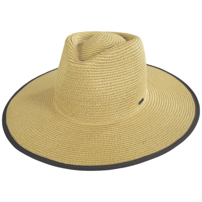 Santiago Toyo Straw Rancher Fedora Hat NATURAL XS/S