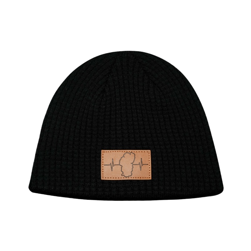 Tahoe Beanie – Waffle – Black