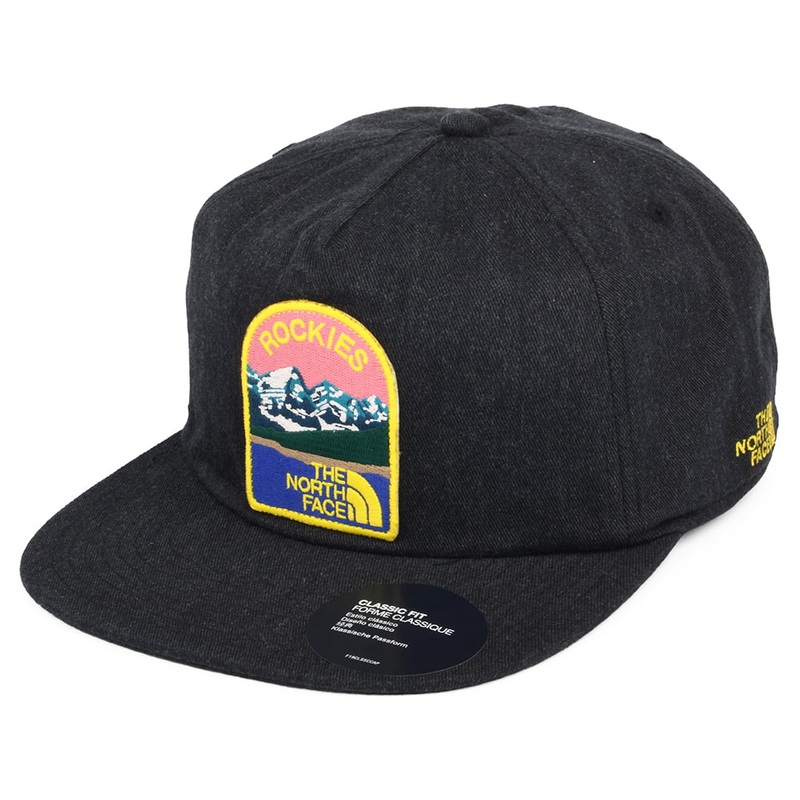 The North Face Hats Embroidered Earthscape Snapback – Dark Grey Heather Adjustable