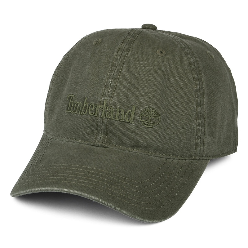 Timberland Hats Cooper Hill Cotton Canvas Baseball Cap – Dark Olive Adjustable