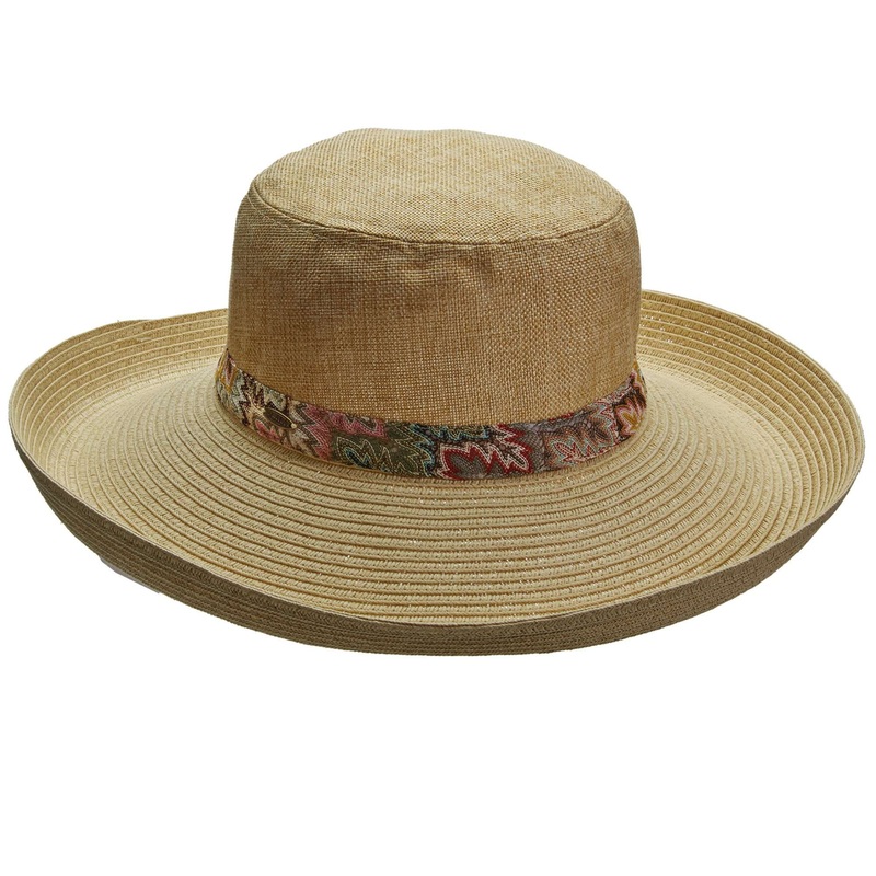 Upturned Brim Linen Crown Summer Hat – Callanan Hats Natural Medium (57 cm)