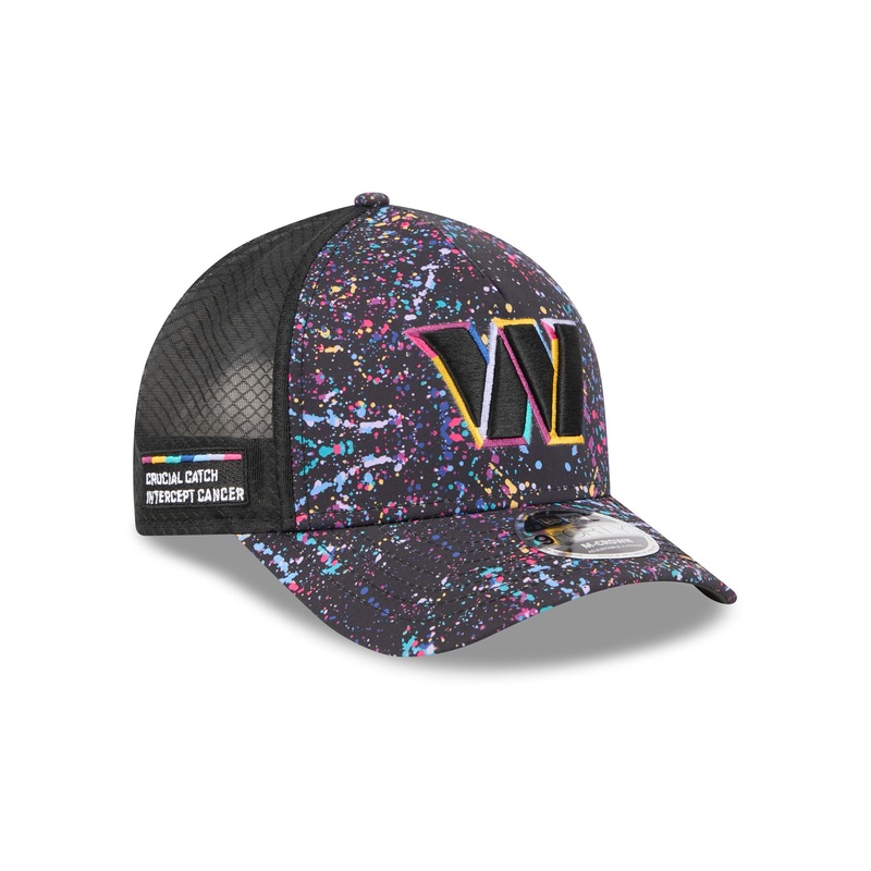 Washington Commanders 2025 Crucial Catch 9FORTY M-Crown A-Frame Trucker Hat One Size