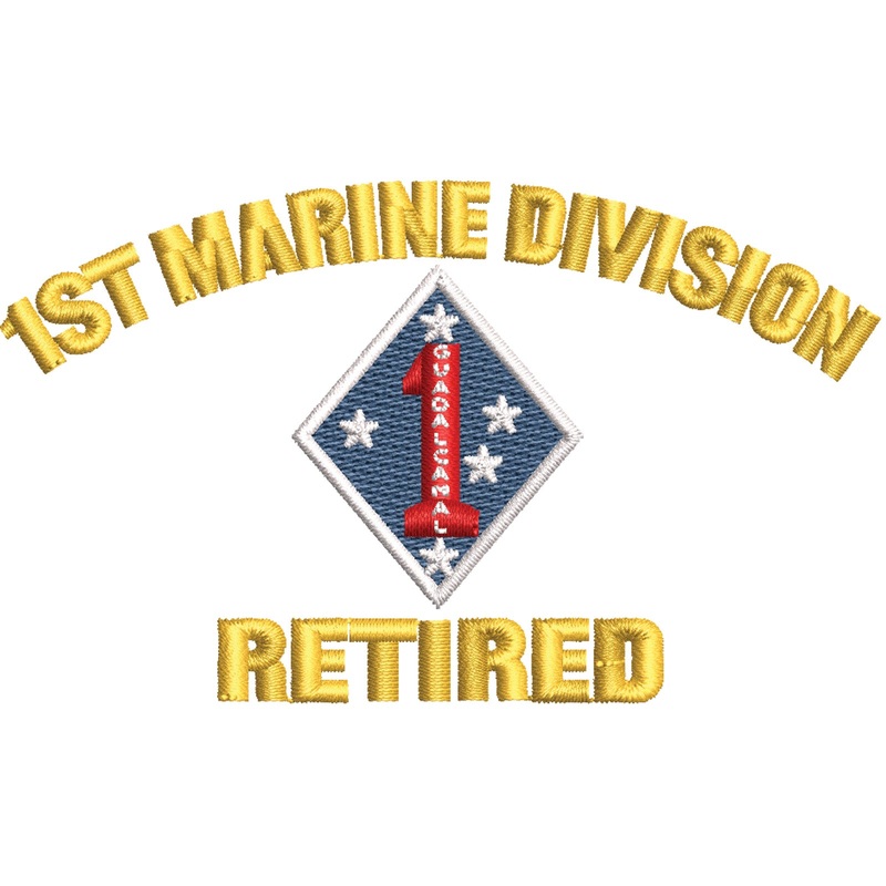 1st Marine Division Retired Logo 1st Marine Division Retired Logo One Size