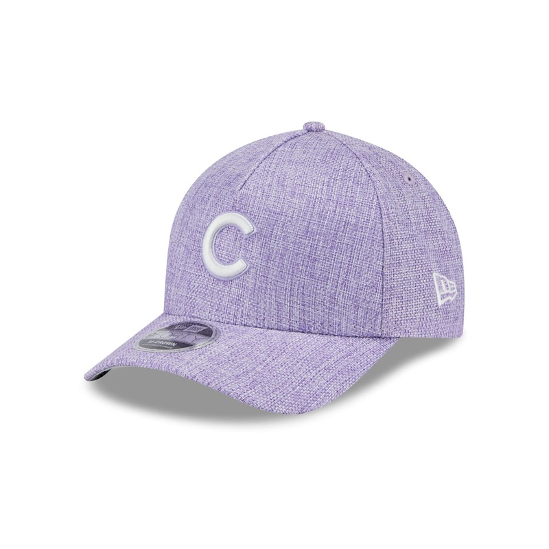 Chicago Cubs Cotton Weave Purple 9FORTY M-Crown A-Frame Snapback Hat One Size