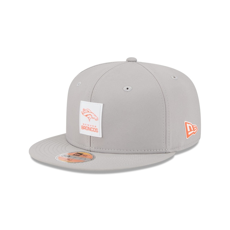 Denver Broncos 2025 Sideline Hot Weather Gray 59FIFTY Fitted Hat 7