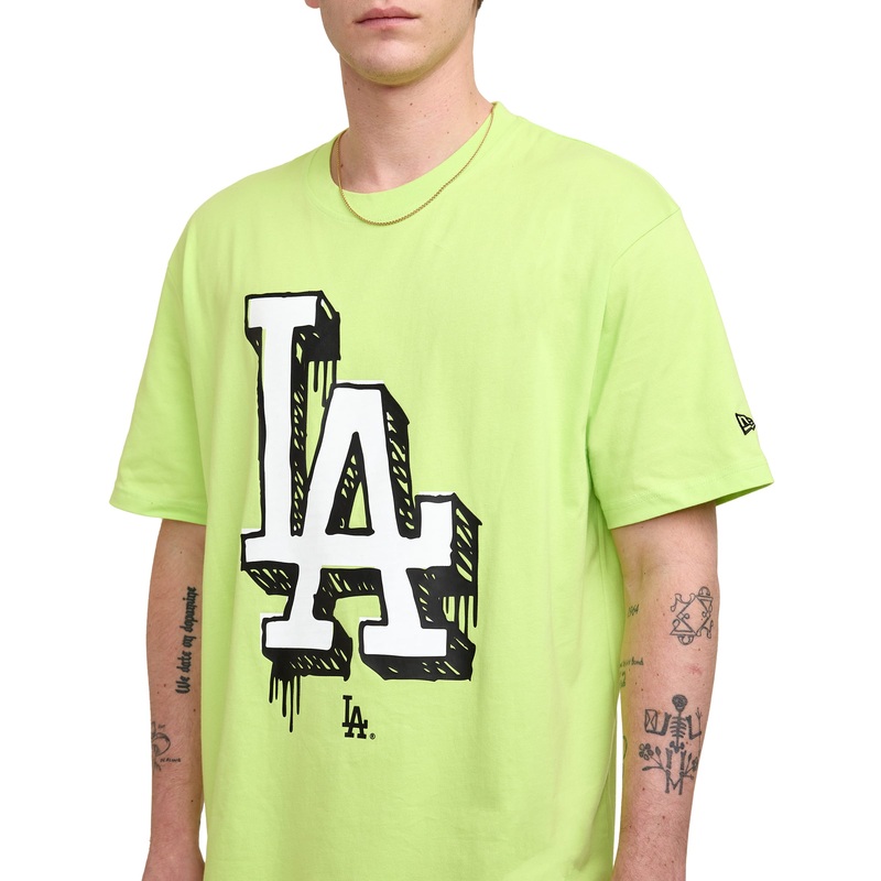 Los Angeles Dodgers Hi Vis Doodle T-Shirt S