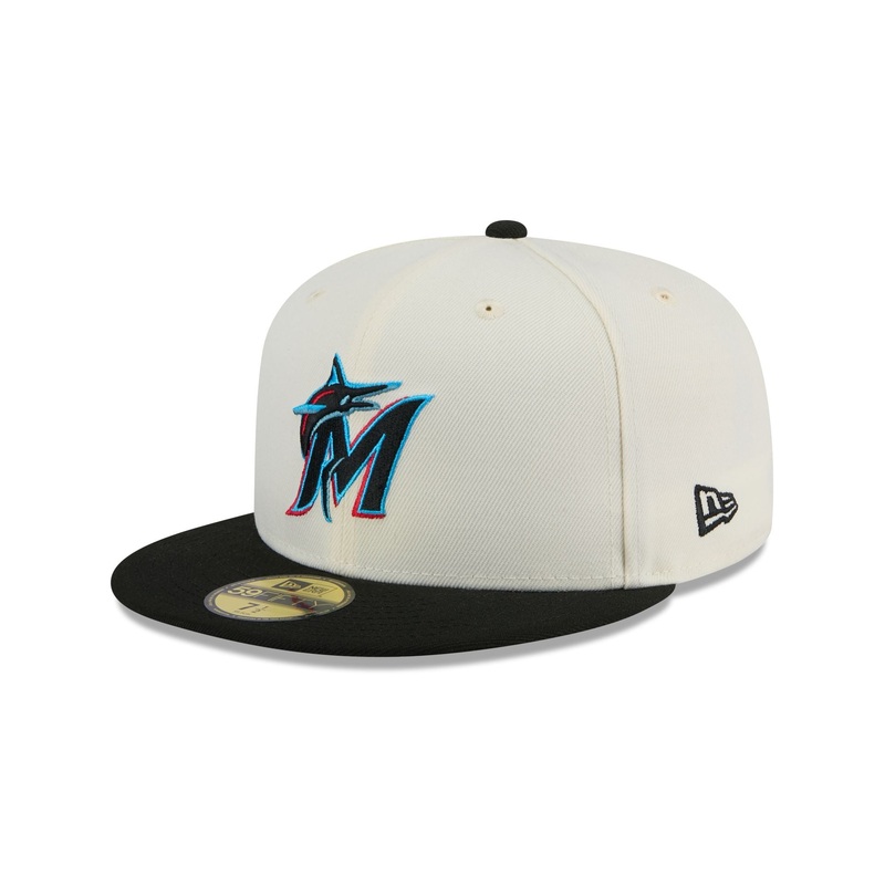 Miami Marlins Chrome 59FIFTY Fitted Hat 7