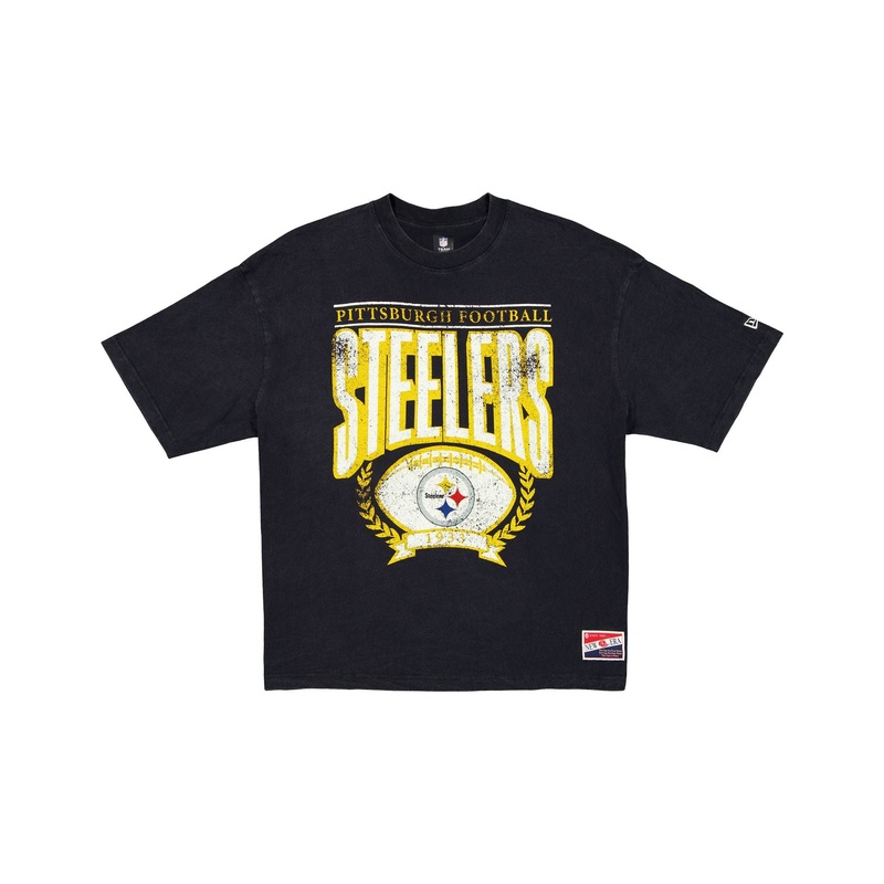Pittsburgh Steelers Throwback Boxy T-Shirt S
